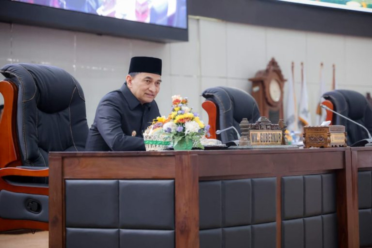 Rapat Paripurna Pandangan Fraksi atas Raperda Penyertaan Modal Banten dan Raperda RPJMD 2025 - 2029, Wagub Banten A Dimyati Natakusumah: DPRD Provinsi Banten Pada Prinsip Setuju ke Pansus