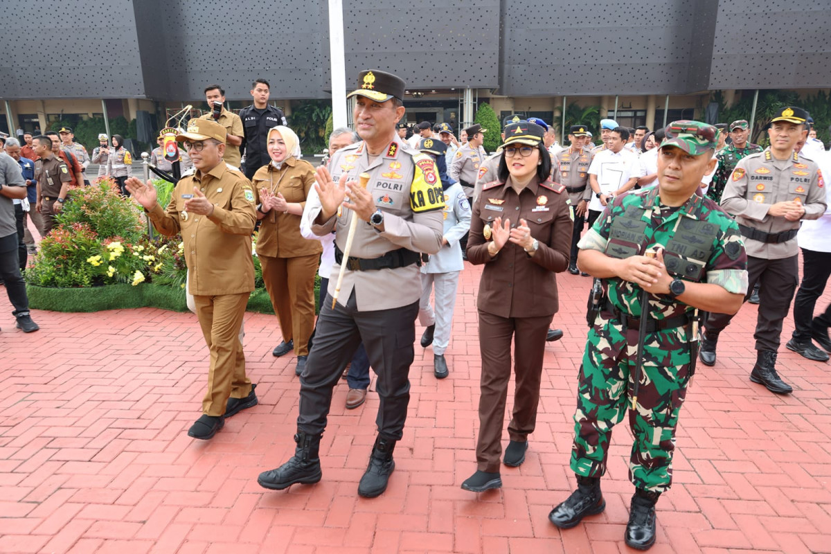 Gubernur Banten Andra Soni Hadiri Apel Gelar Pasukan Operasi Patuh Maung Tahun 2025