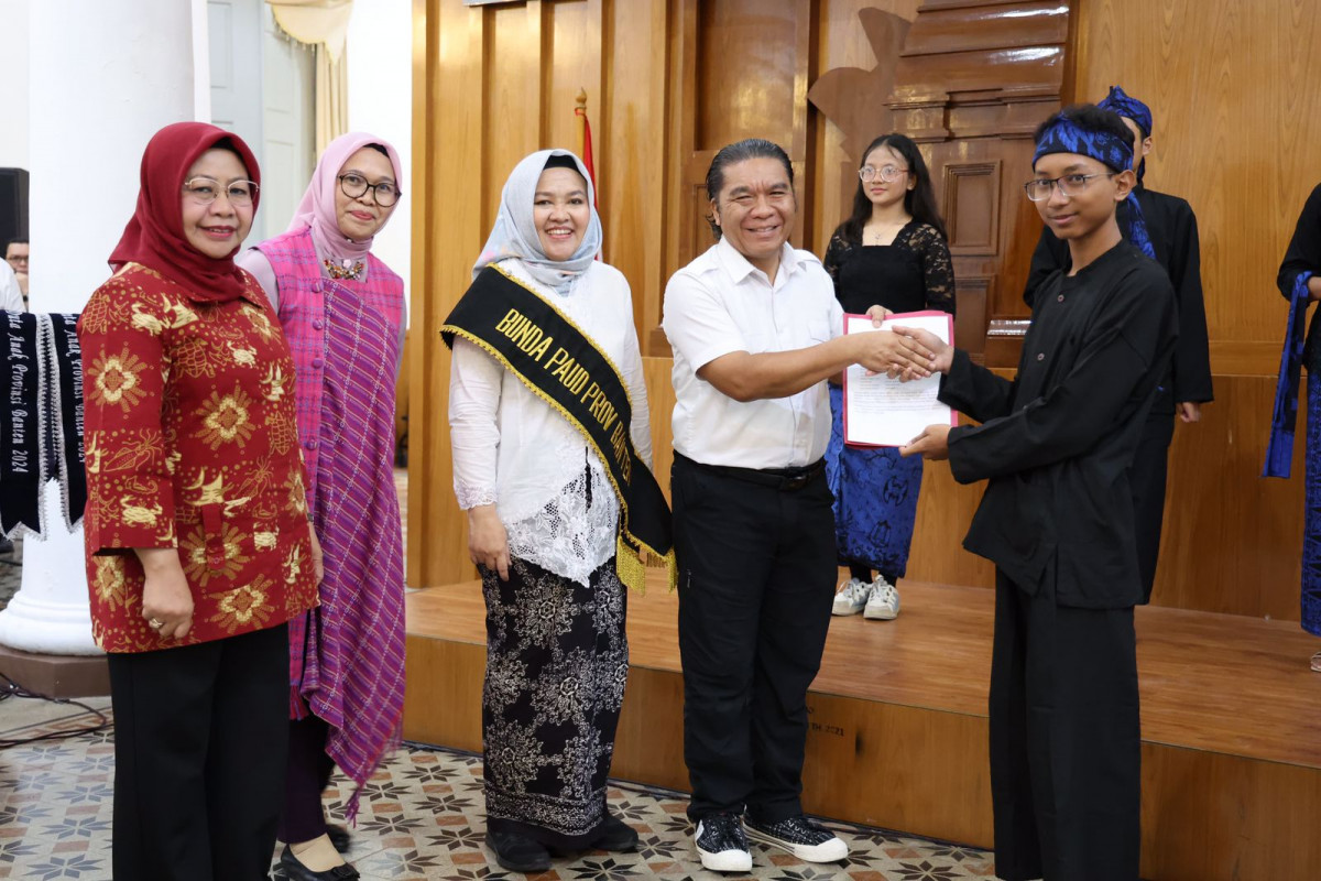 Pj Gubernur Al Muktabar Terima 15 Suara Anak Banten