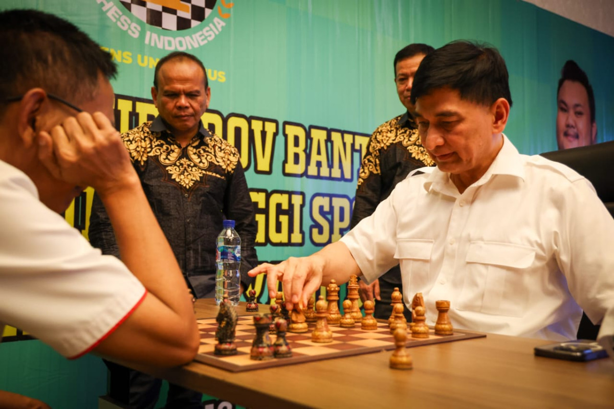 Buka Kejurprov Catur 2025, Wagub Banten A Dimyati Natakusumah: Hargai Lawan dan Jaga Sportivitas