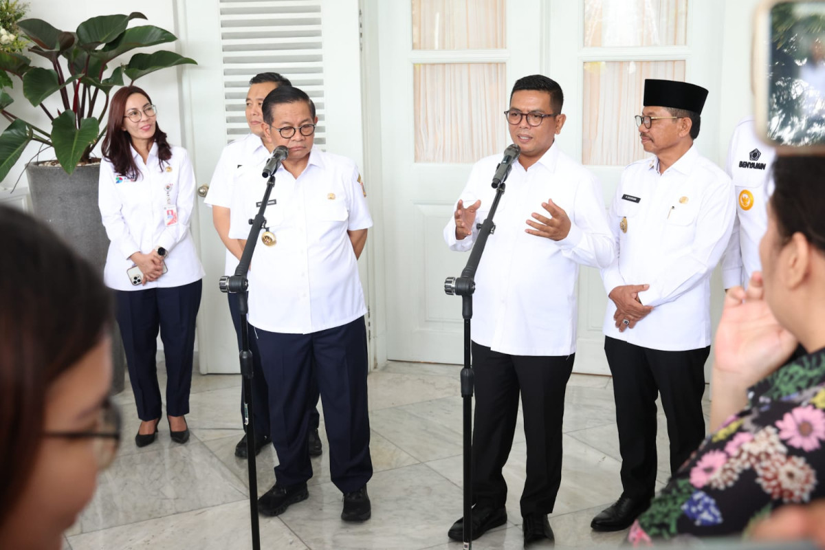 Gubernur Banten Andra Soni dan Gubernur DK Jakarta Pramono Anung Bahas Kerjasama Penanganan Banjir Hingga Transportasi Massal