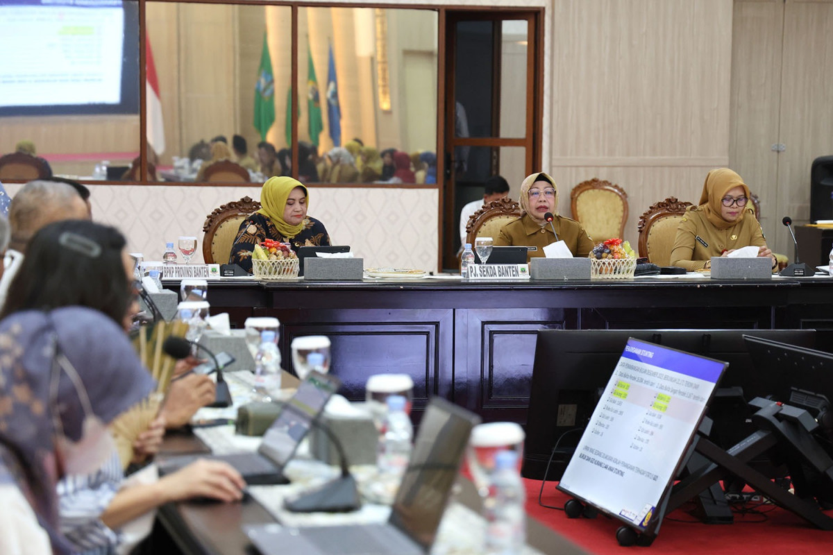 Pemprov Banten bersama BPKP Lakukan Evaluasi Akselerasi  Penurunan Stunting Tahun 2024