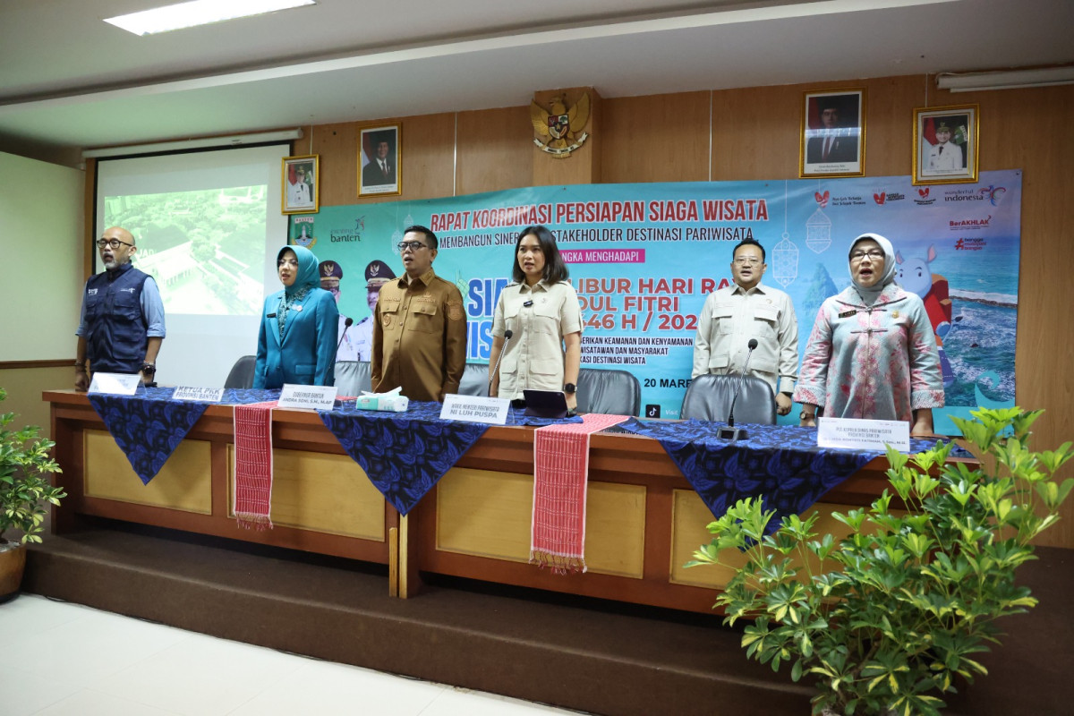 Rakor Persiapan Siaga Wisata Bersama Wamenpar Ni Luh, Gubernur Andra Soni : Banten Punya Semua Potensi