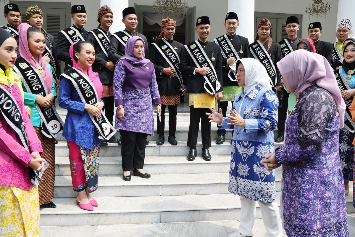Ketua TP PKK Provinsi Banten Tinawati Andra Soni Terima Para Finalis Kang Nong Banten Tahun 2025