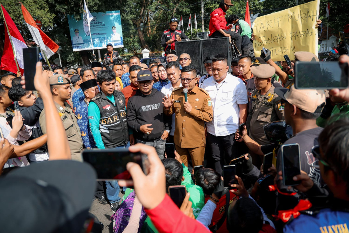 Gubernur Banten Andra Soni Janji Tindaklanjuti Aspirasi Komunitas Ojol Sesuai Kewenangan