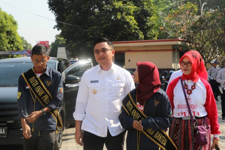 WAKIL GUBERNUR BANTEN MEMBUKA PERINGKATAN HARI ANAK NASIONAL TINGKAT  PROVINSI BANTEN TAHUN 2019