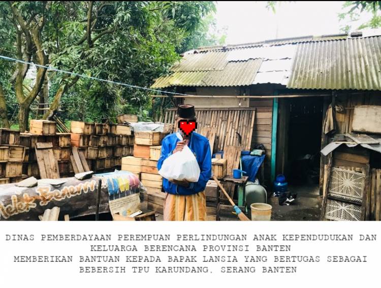 DP3AKKB BANTEN memberikan bantuan kepada Para Lansia 