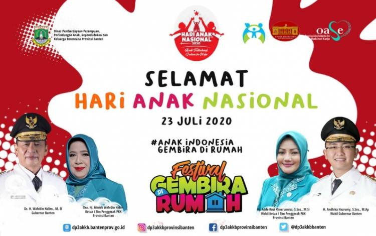 SELAMAT HARI ANAK NASIONAL TAHUN 2020 "ANAK TERLINDUNGI INDONESIA MAJU"
