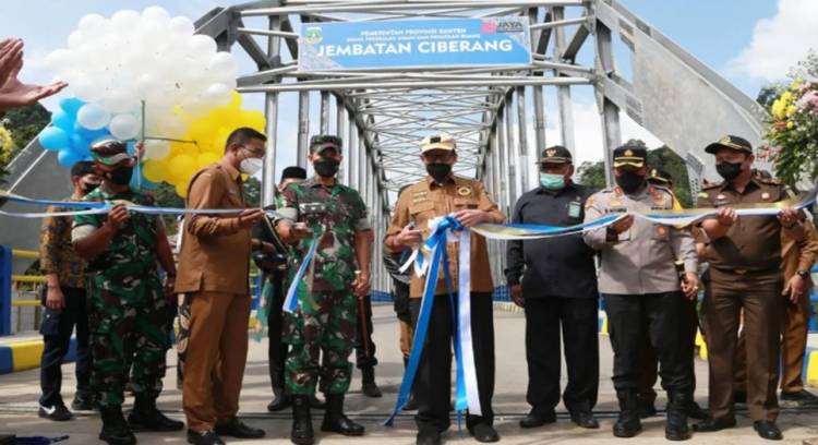 Peresmian Jembatan Ciberang Oleh Gubernur Banten