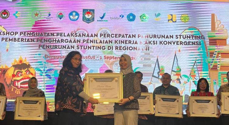 Penghargaan Aksi Konvergensi cegah Stunting tahun 2022.