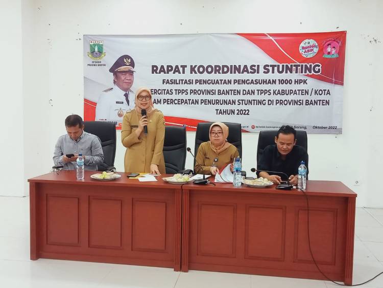Rapat Koordinasi Stunting TPPS Provinsi Banten dan TPPS Kabupaten Kota