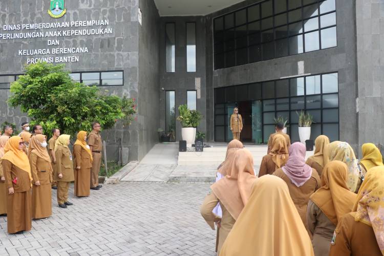 Apel Pagi Serta Rapat Awal Tahun DP3AKKB Provinsi Banten